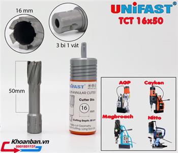 Mũi khoan từ Unifast TCT 16x50